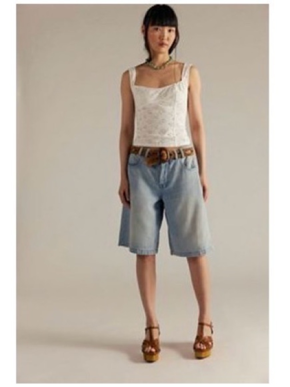 Free People Women’s CRVY Back To Basicsee Shorts, Blue Denim, Size Medium, NWT